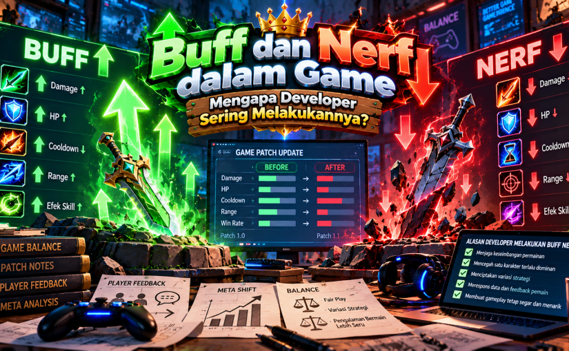 Buff dan Nerf dalam Game: Mengapa Developer Sering Melakukannya?